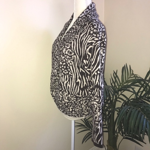 2/$20 Style & Co Open Front Collared Cotton Cardigan M - Picture 6 of 7